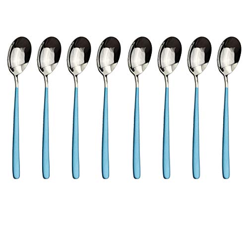 Blue Silver Dinner Spoon 8p