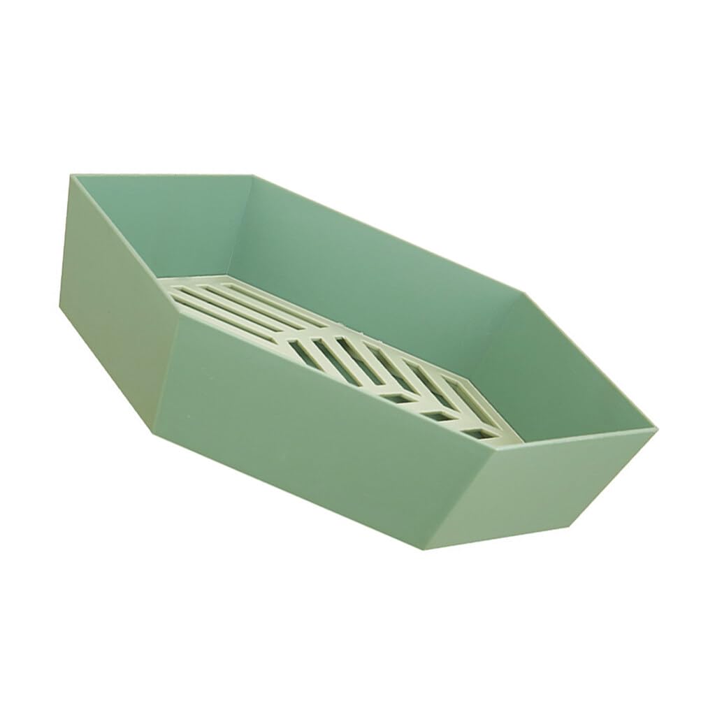 Hexagon Plastic Fruit Drainer Basket - Multi-Purpose Kitchen Draining Tray for Fruits, Snacks & Tea - Creative Home Fruit Plate for Parties, Picnics & Daily Use