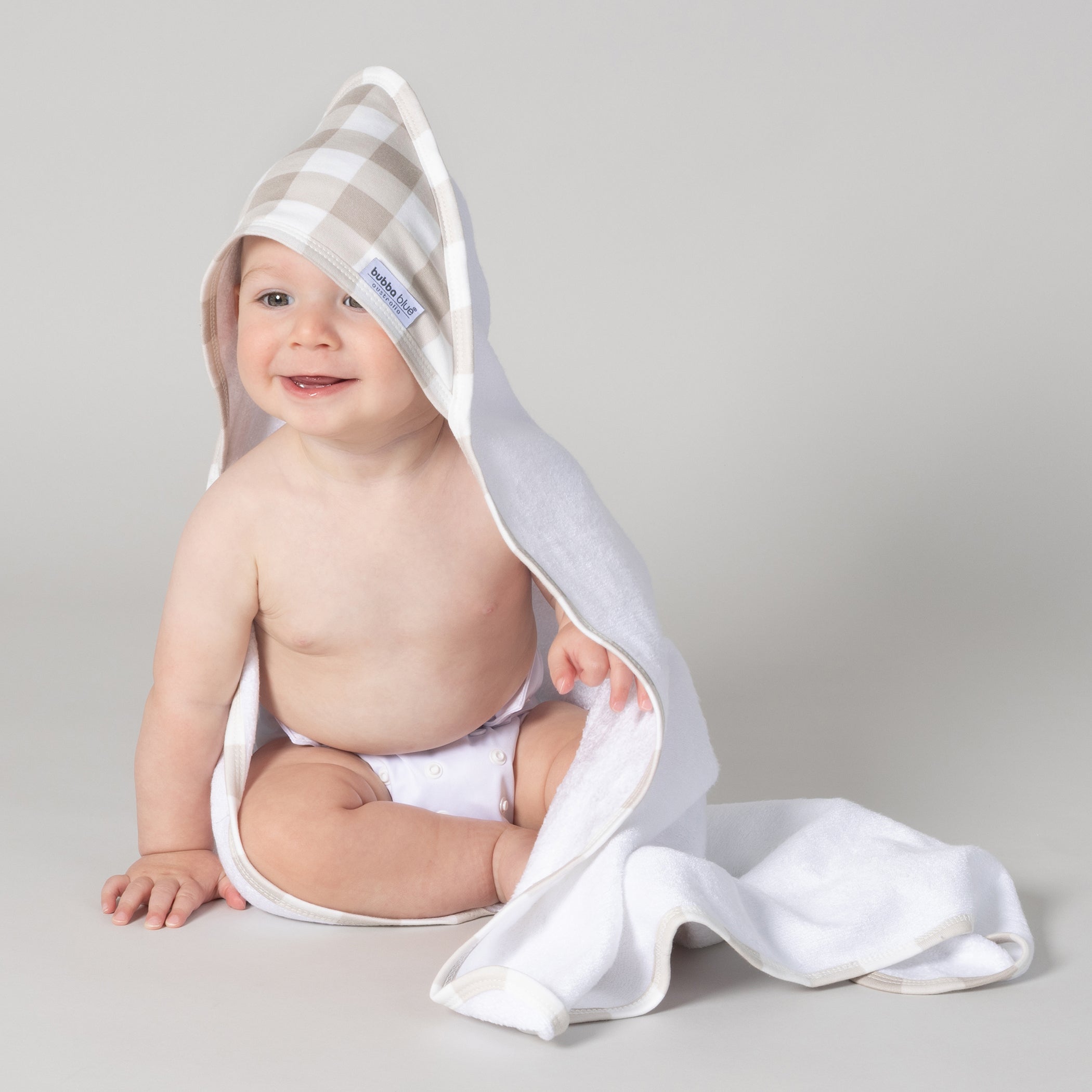 2-Pack Hooded Towel Set - Soft & Absorbent Olive/Taupe Bath Towels for Babies & Kids | Perfect for Bath Time, Swimming & Beach Outings