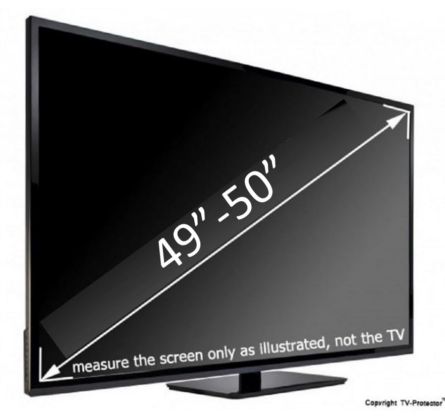 49-50 Inch TV Screen Protector - Anti-Glare & Scratch Resistant Film for LCD, LED, OLED, QLED 4K HDTVs | Perfect for Living Rooms, Bedrooms & Gaming Setups
