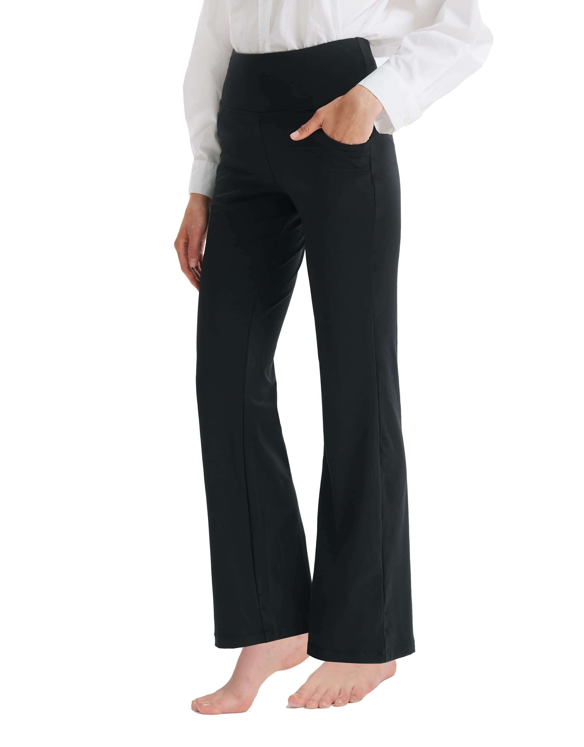 Cifupy Women's High Waist Bootcut Yoga Pants with Pockets - 4-Way Stretch Workout & Lounge Pants for Yoga, Running, and Casual Wear