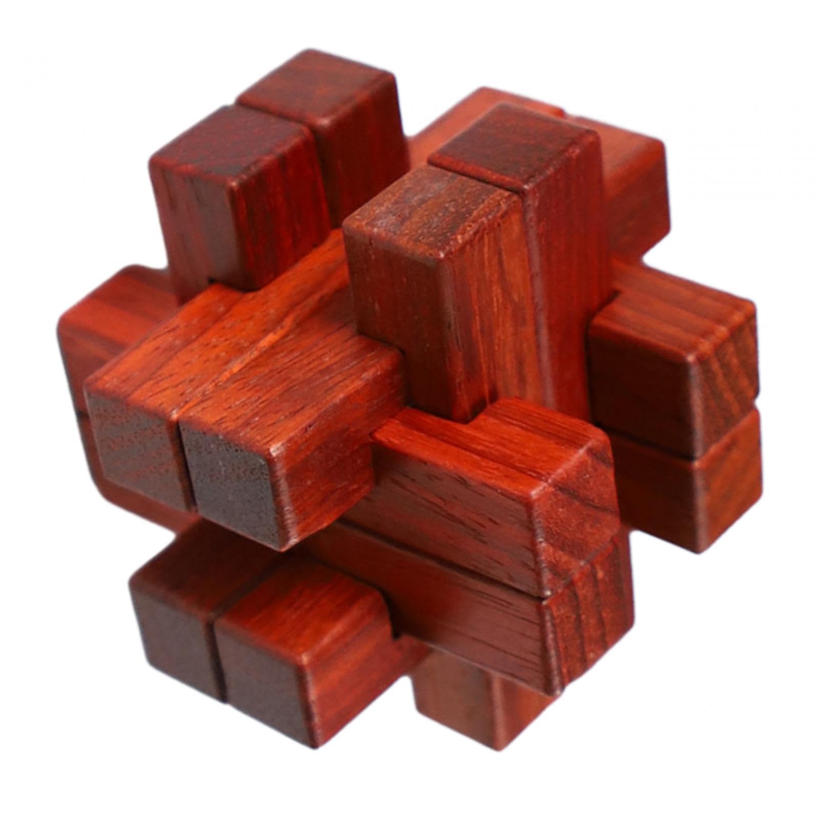 Enakshi Wooden Brain Teaser Puzzle Toy - Fun Family Game for Kids & Adults | Perfect Birthday & Christmas Gift | Educational STEM Toy for Problem Solving & Logic Skills | Great for Parties, Travel & Indoor Activities
