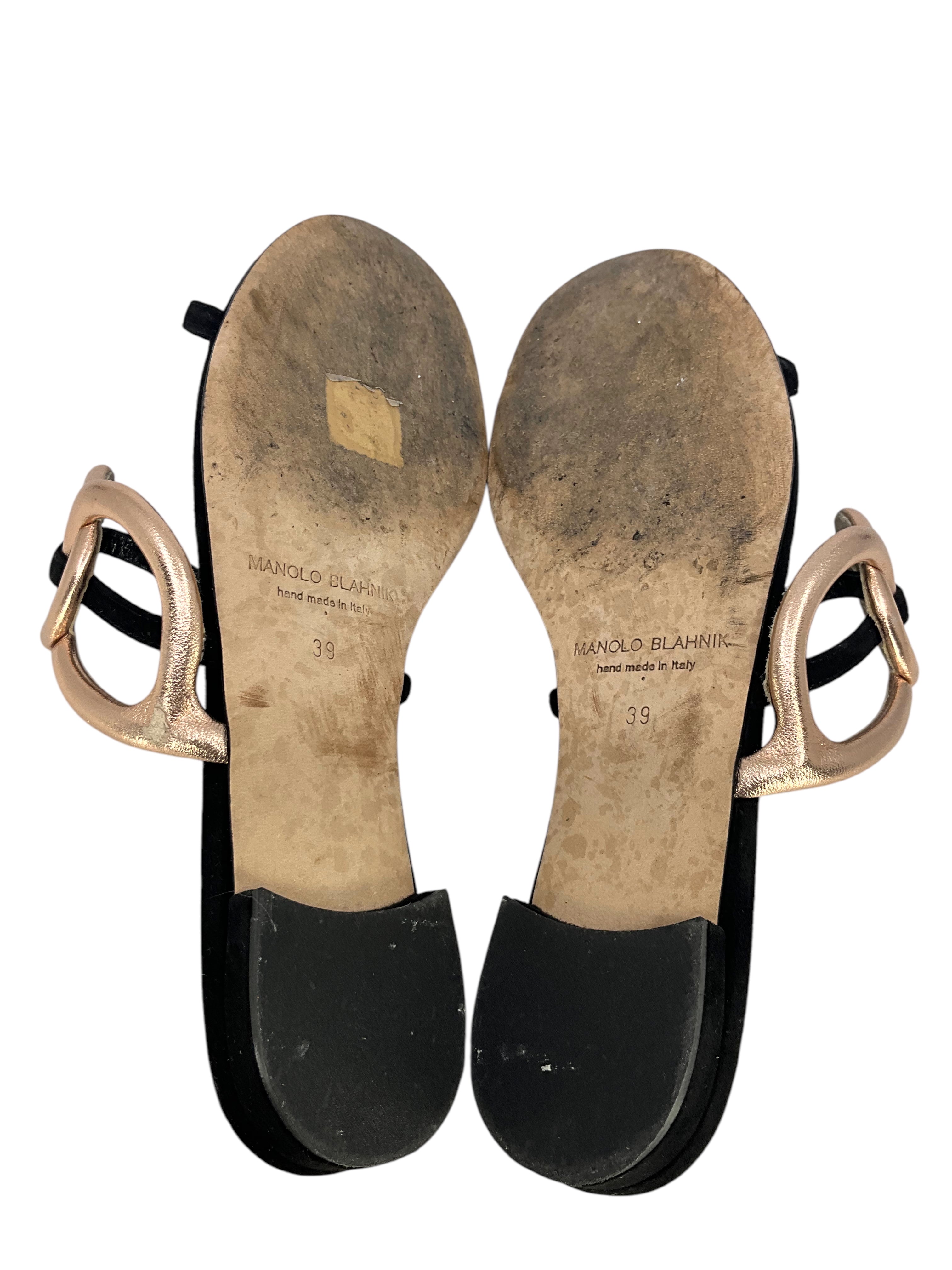 Manolo Blahnik Piedad Suede Slide Sandals for Women | Size 9 US | Comfortable Summer Casual Shoes | Perfect for Beach, Vacation and Everyday Wear