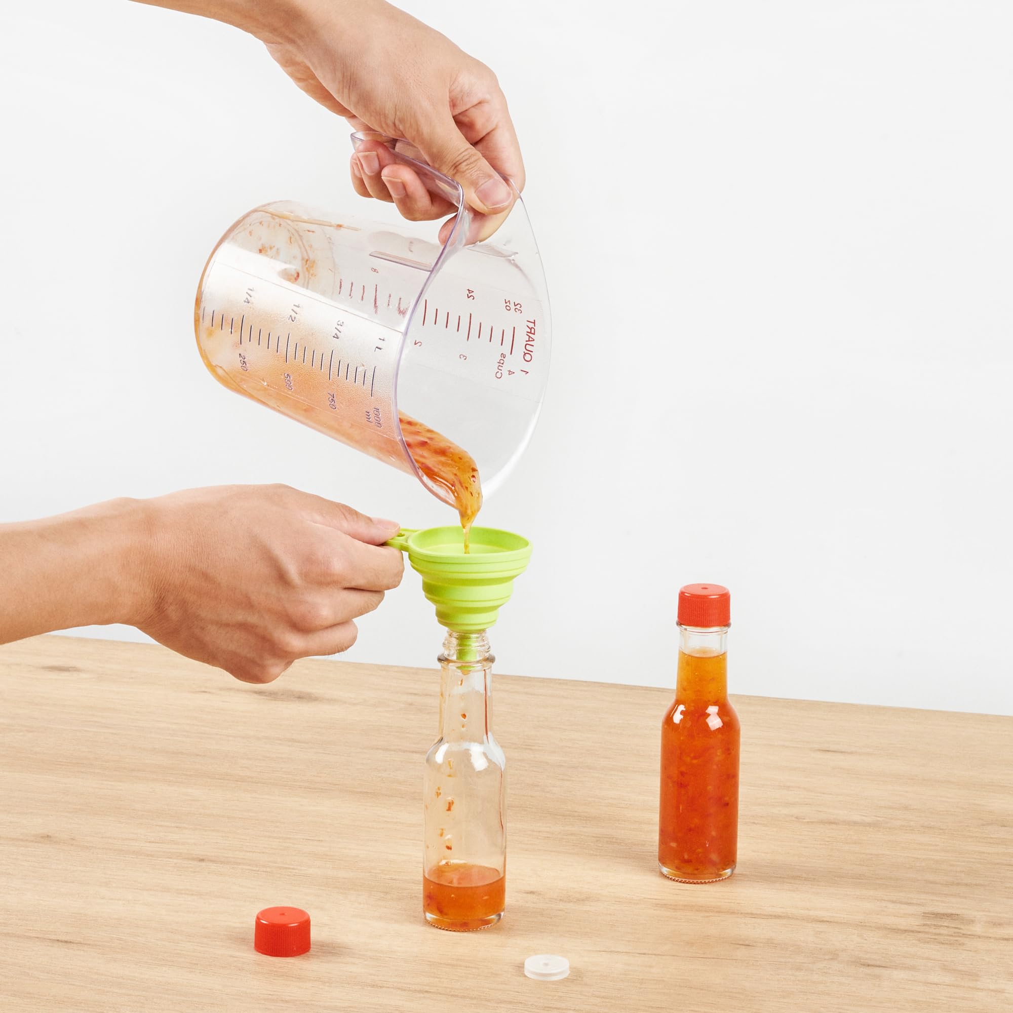 **Vetri 3 oz Clear Glass Woozy Bottles (10-Pack) with Red Caps – Dishwasher Safe & Durable for Hot Sauce, Salad Dressing, BBQ Sauce, Oil, Tinctures – Perfect for Restaurants, Catering & Home Kitchens**
