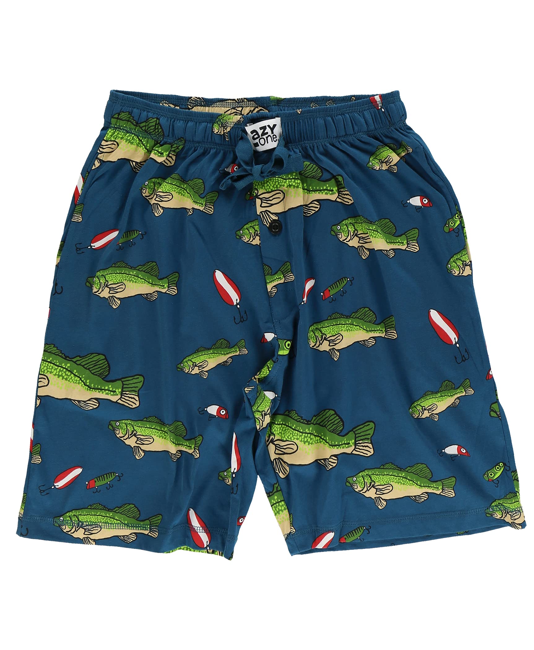 Lazy One Men's Pajama Shorts - Soft Cotton Sleepwear & Lounge Pants for Comfortable Sleep, Relaxing at Home, and Summer Nights