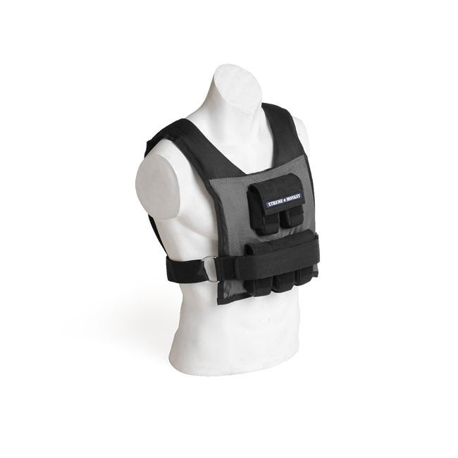 XM FITNESS 25lbs Weighted Vest for Men & Women - Adjustable V-Cut Design for Cross Training, Running, Hiking & Strength Workouts