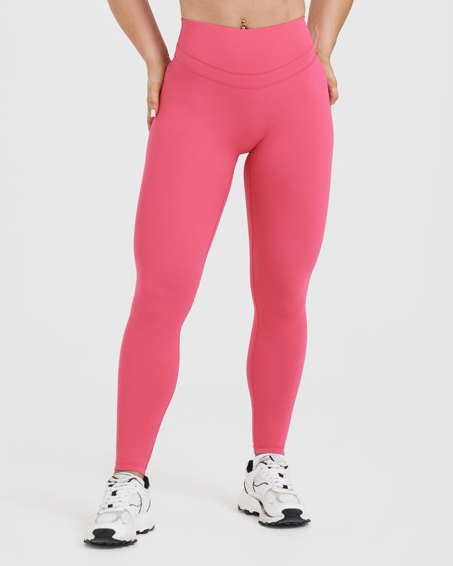 High Waisted Leggings for Women - Soft Velvet Pink Yoga Pants with Tummy Control | Perfect for Workouts, Yoga & Everyday Comfort