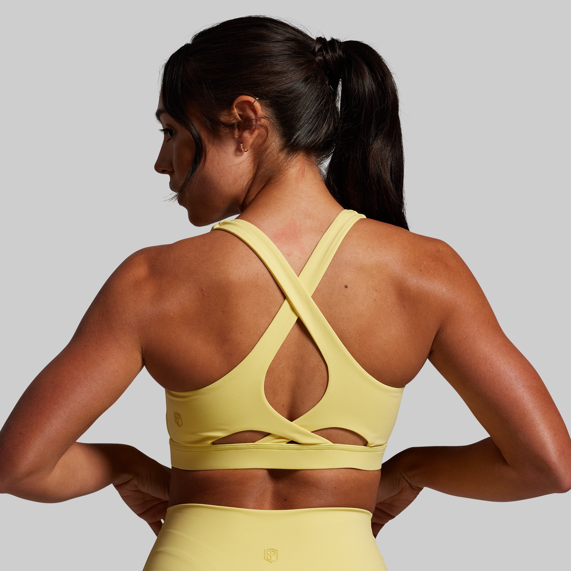 Synergy Women's Short Sleeve T-Shirt & Shorts Set - Sunshine Yellow Summer Outfit for Gym, Yoga, Running & Casual Wear