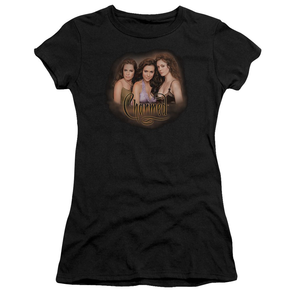 Charmed Women's Smokin T-Shirt - Black Cotton Vintage Graphic Tee for Casual Wear, Street Style & Everyday Outfits