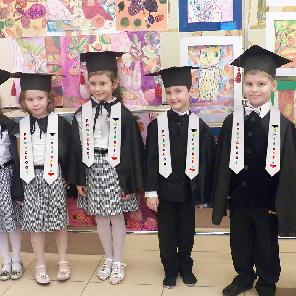 Kindergarten Preschool Graduation Sash & Stole - Class of 2025 Graduation Accessories for Kids | Perfect for Preschool Ceremonies, Photo Shoots & Keepsakes