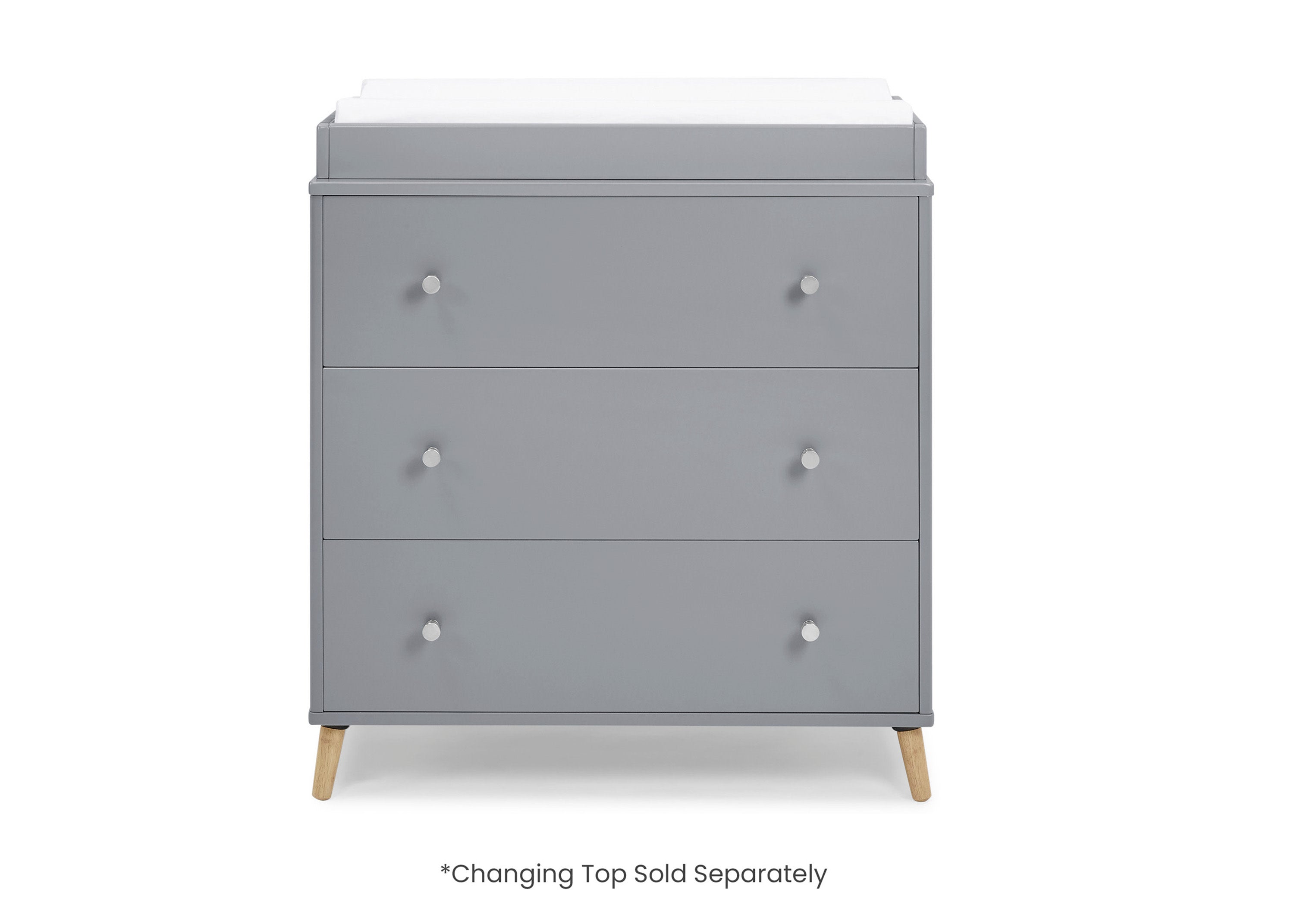 Jordan 3 Drawer Dresser - Modern Wooden Chest of Drawers for Bedroom Storage | Perfect for Clothes, Linens & Home Organization