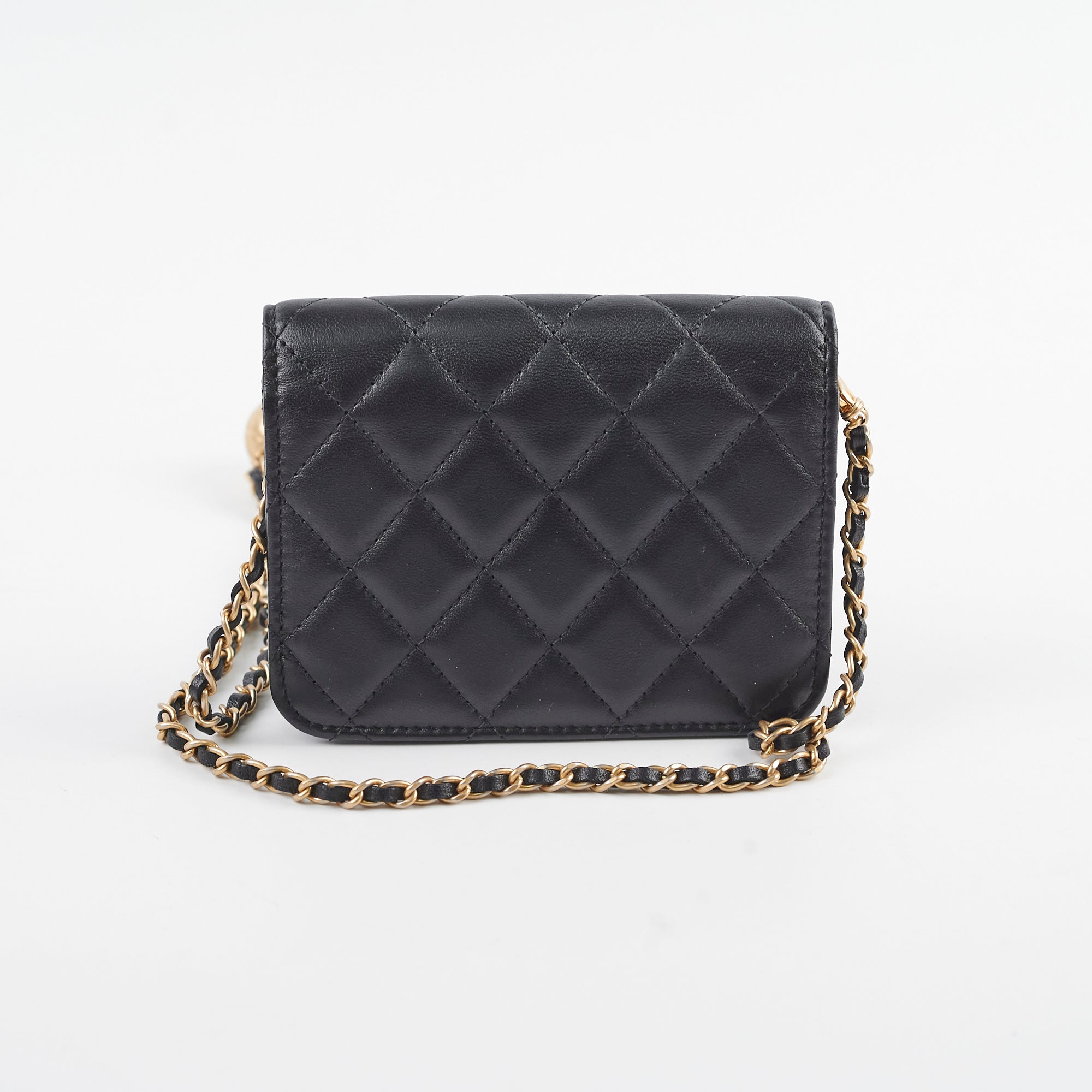 Chanel Micro Crush Shoulder Bag Black | Luxury Designer Crossbody Purse for Women | Perfect for Date Night, Parties & Everyday Use