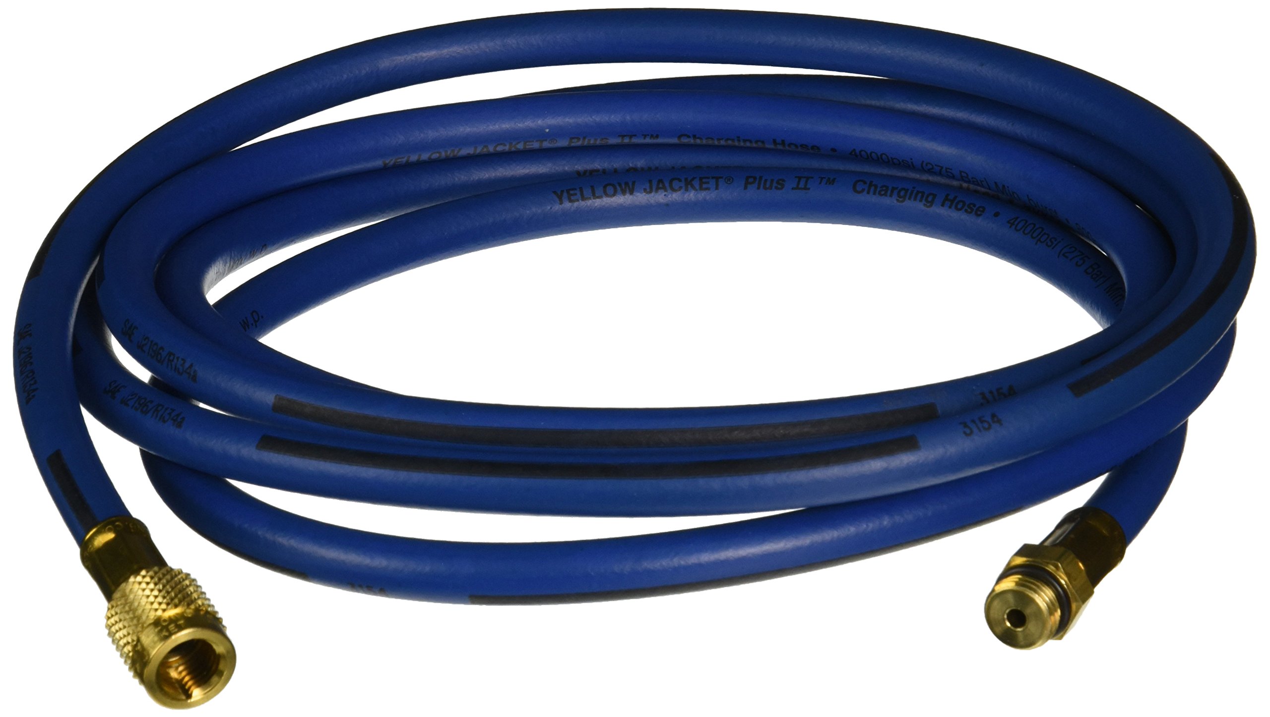 Yellow Jacket 27310 AAM-120 134A Refrigerant Hose - Blue | Professional HVAC & Auto AC Repair Tool for R134a Systems