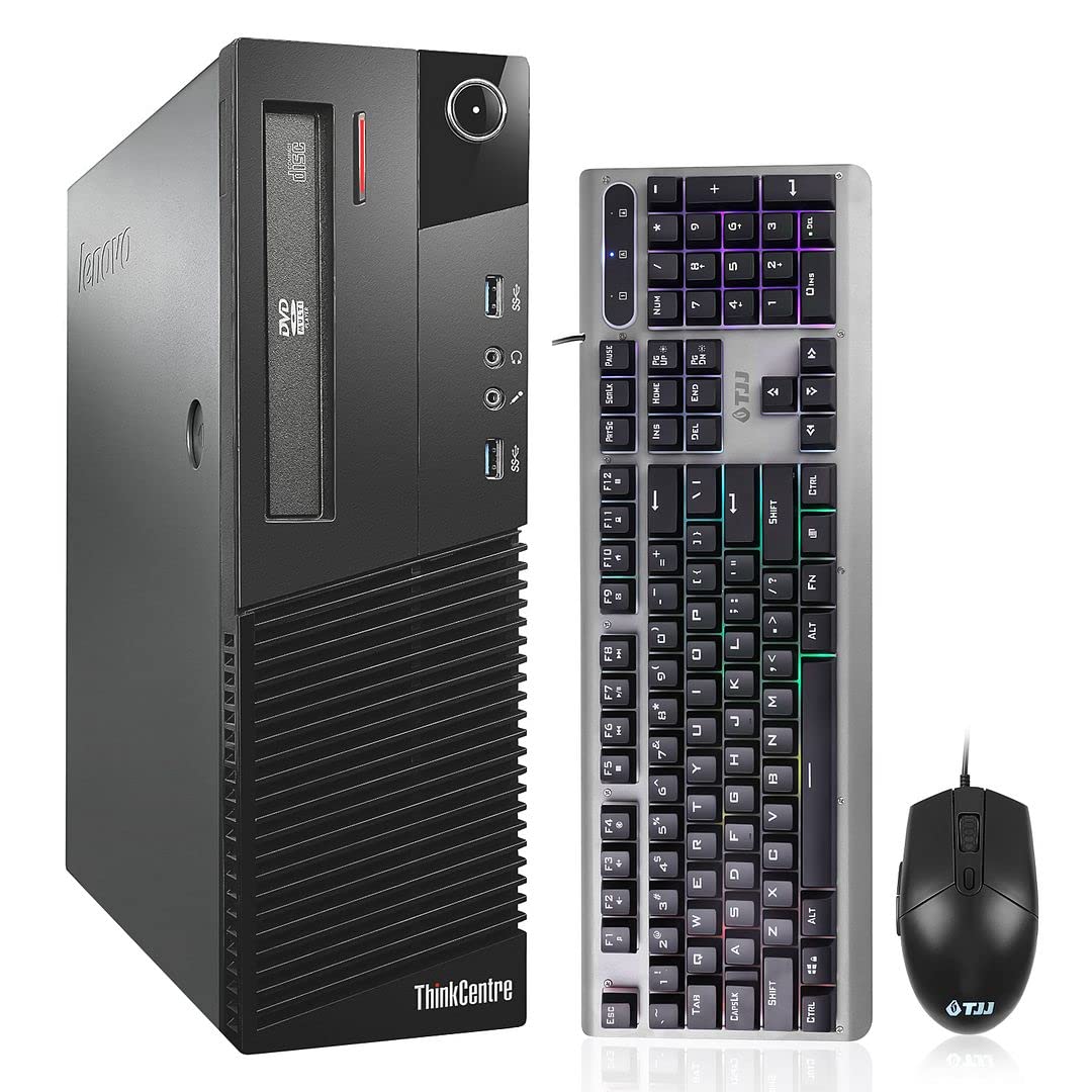 Refurbished Lenovo ThinkCentre M83 SFF Desktop Computer - Intel Core i5-4570, 16GB RAM, 500GB HDD, DVD, WiFi 5, Windows 10 Pro (Renewed) - Perfect for Home Office, Business Workstations & Everyday Computing