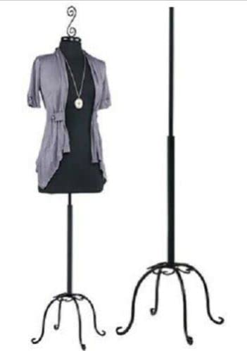 Professional Dressmaker Form - Adjustable Female Mannequin Stand for Sewing, Tailoring & Fashion Design - Perfect for Seamstresses, Designers & DIY Projects - Black Jersey Fabric Body