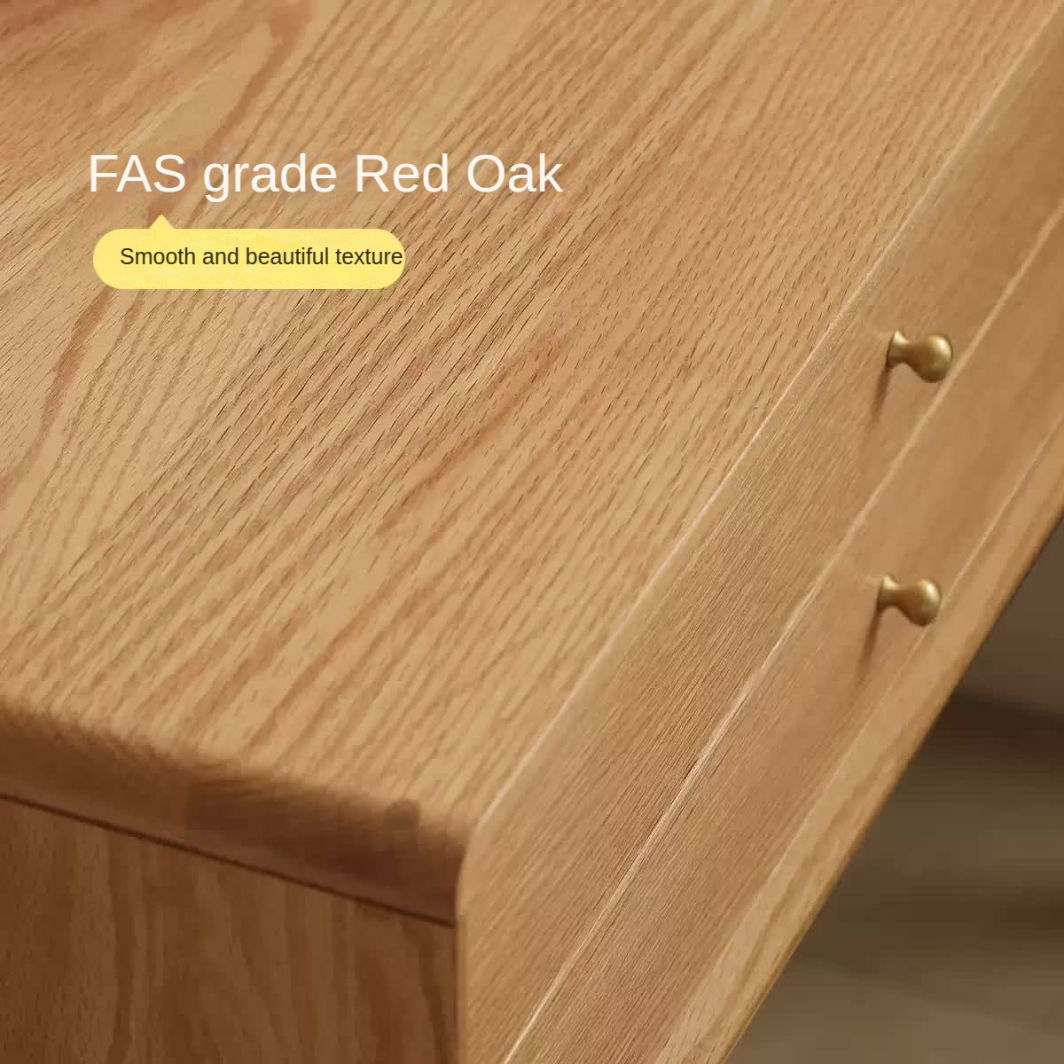 Stylish Oak Solid Wood Modern Dressing Table with Large Mirror - Perfect for Bedroom Vanity, Makeup Station & Home Decor