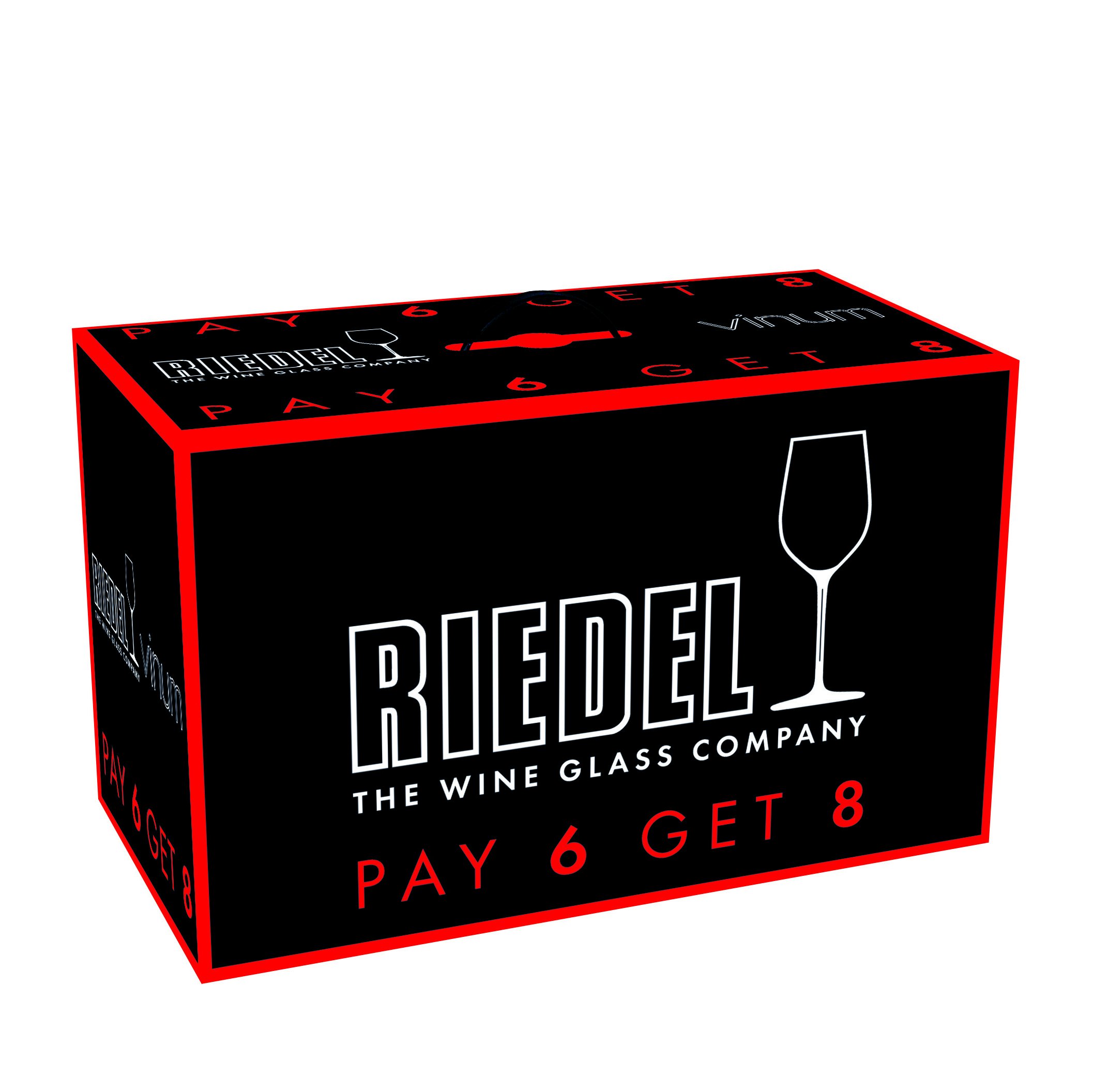 Riedel Vinum Chablis Chardonnay Wine Glasses - Set of 6 + 2 Bonus Crystal Wine Glasses for White Wine Tasting, Dinner Parties & Gift Giving