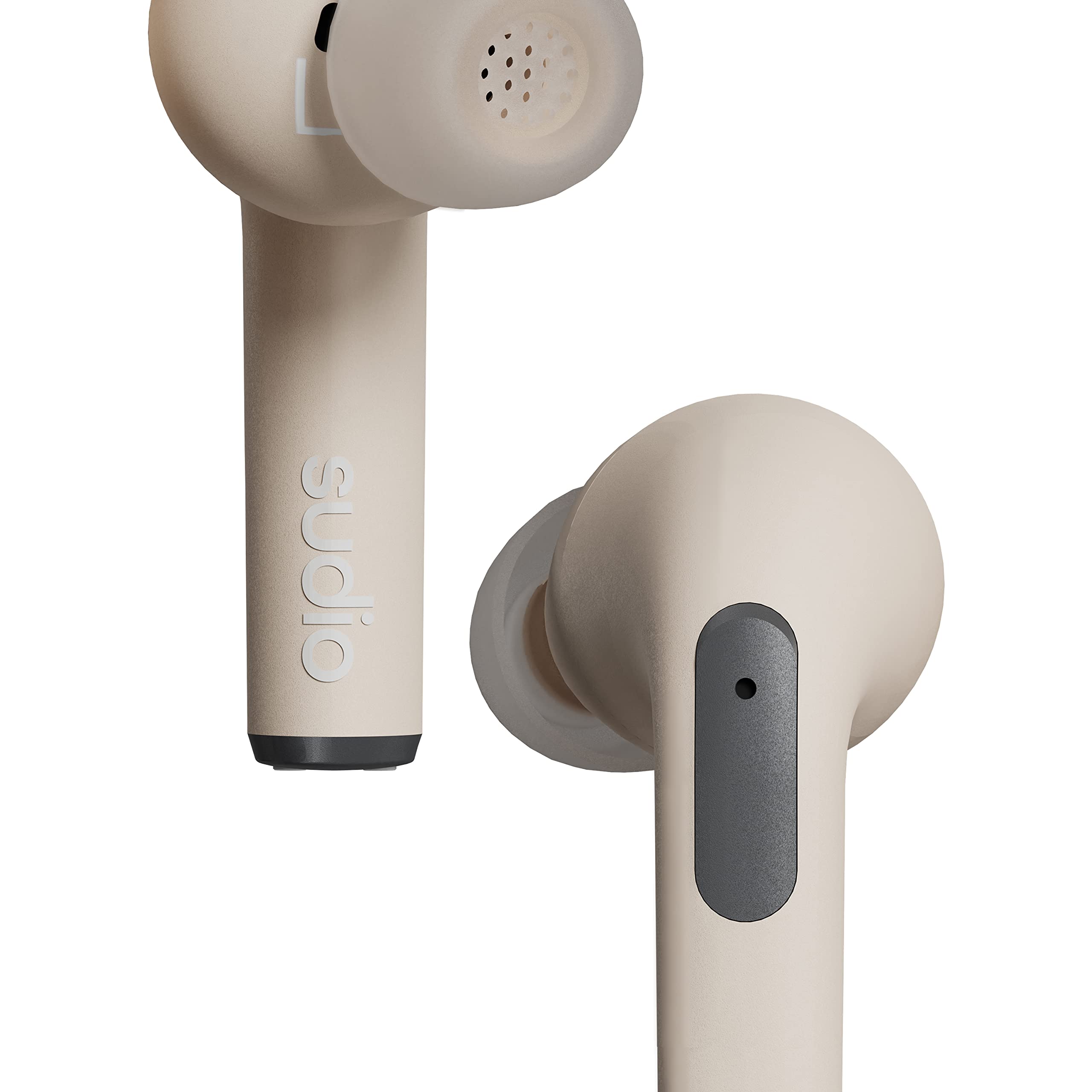Sudio N2 Pro True Wireless Bluetooth Earbuds with ANC, Multipoint Connection, IPX4 Water Resistant, 30H Playtime - Wireless & USB-C Charging, Built-in Mic - Perfect for Workouts, Commuting & Travel (Sand)