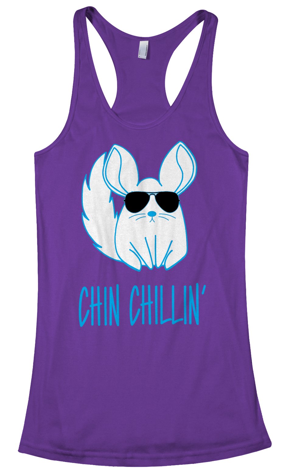 Threadrock Women's Chin Chillin' Racerback Tank Top - Breathable Workout Shirt for Yoga, Running & Gym | Comfortable Athletic Wear for Women