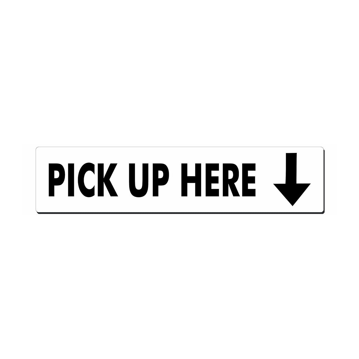 Pick Up Here Sign - 22 x 5 Inches - Durable Store Signage for Curbside Pickup & Order Collection - Perfect for Retail Stores, Restaurants & Drive-Thrus
