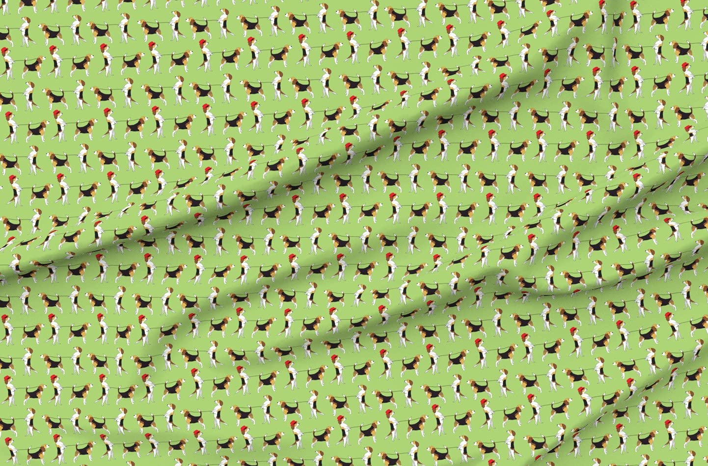 Beagle Dog Puppy Printed Minky Fabric by The Yard - Soft Plush Material for Sewing Baby Blankets, Quilt Backing & DIY Crafts - Perfect for Nursery Decor, Pet Lover Gifts & Cozy Home Projects