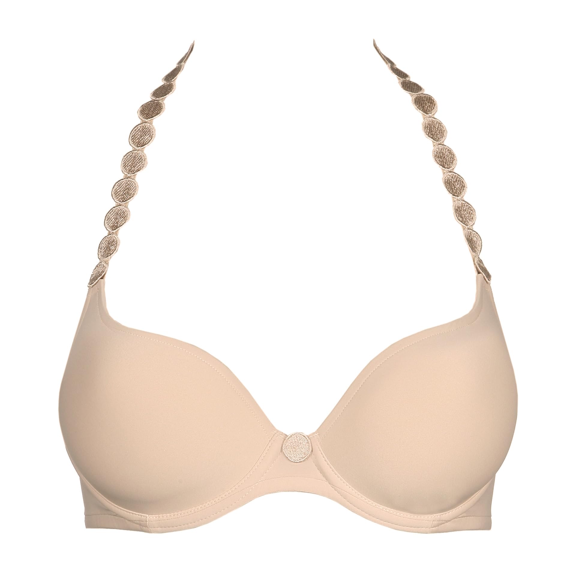 Tom Convertible Underwire Bra 34E - Wireless & Strapless Support - Cafe Latte Nude T-Shirt Bra for Everyday Comfort & Special Occasions