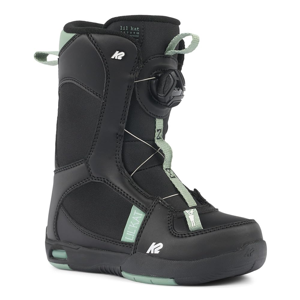 K2 Lil Kat Youth Snowboard Boots - Kids' Snowboarding Shoes for Boys & Girls - Warm & Waterproof Winter Boots for Skiing, Snowboarding & Outdoor Winter Sports