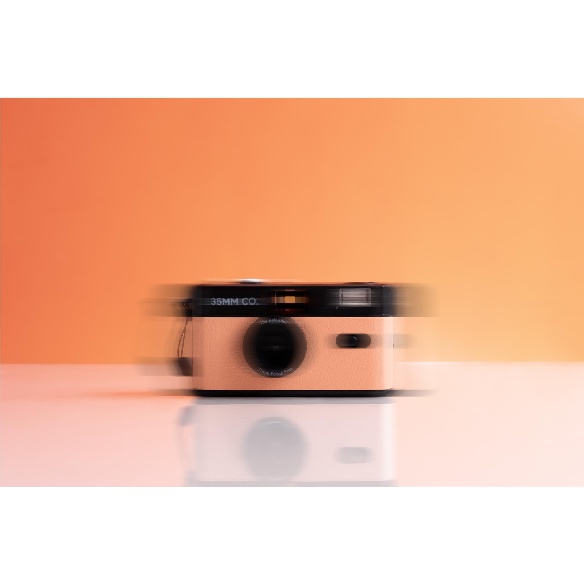 35MM CO Reloader Reusable Film Camera (Peach) - Vintage Style Camera for Travel, Parties & Creative Photography