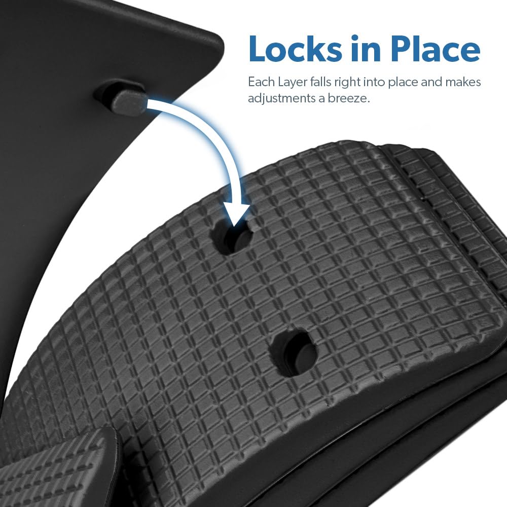 Grey Sit-Ups Are Stupid & Crunches Are Crap Book - Back Stretcher for Lumbar Support, Spine Alignment & Pain Relief by Dr. Todd Sinett | Perfect for Home Office, Yoga & Post-Workout Recovery