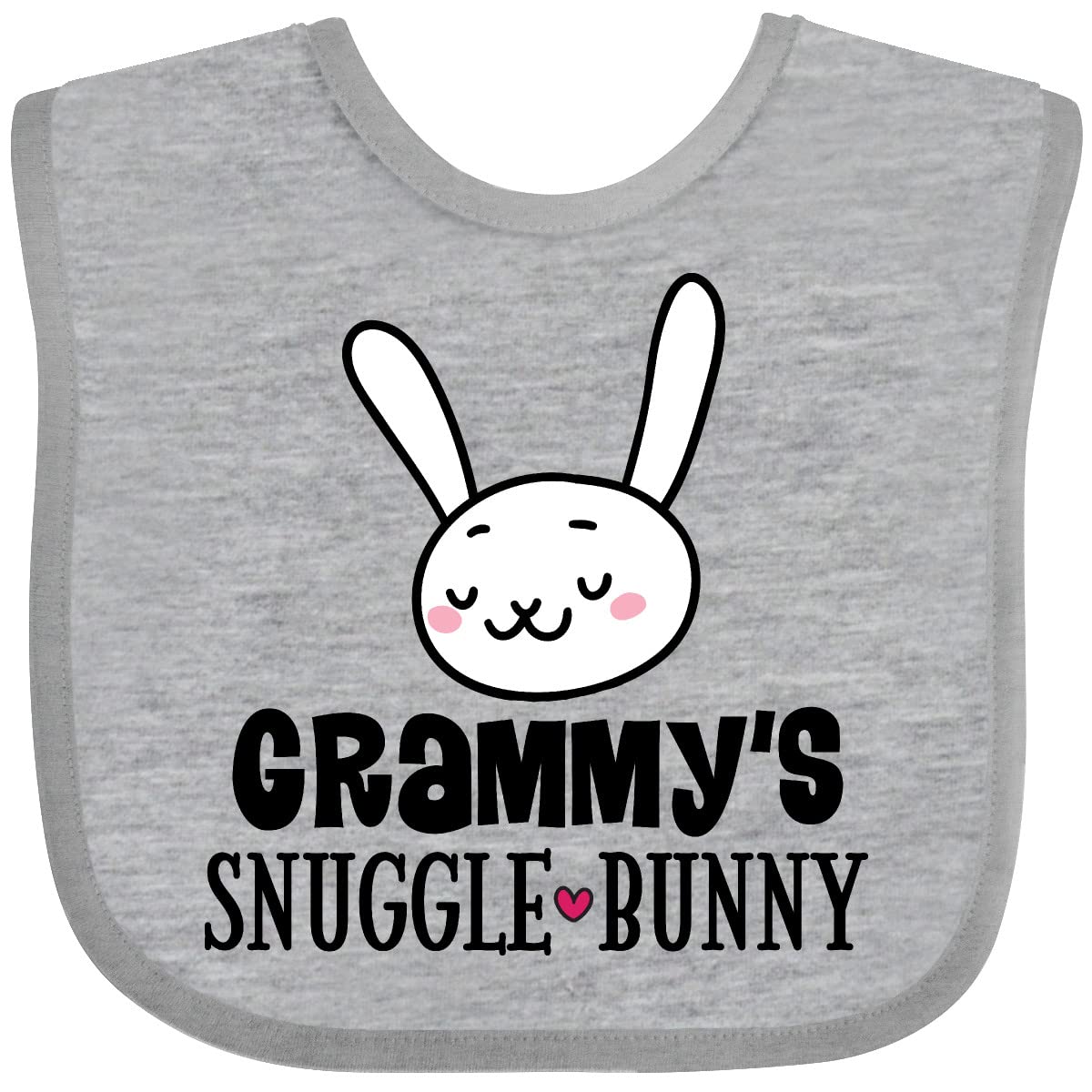 Inktastic Grammy Snuggle Bunny Easter Baby Bib - Cute Easter Outfit for Infants & Toddlers - Perfect for Easter Photos, Family Gatherings & Holiday Celebrations