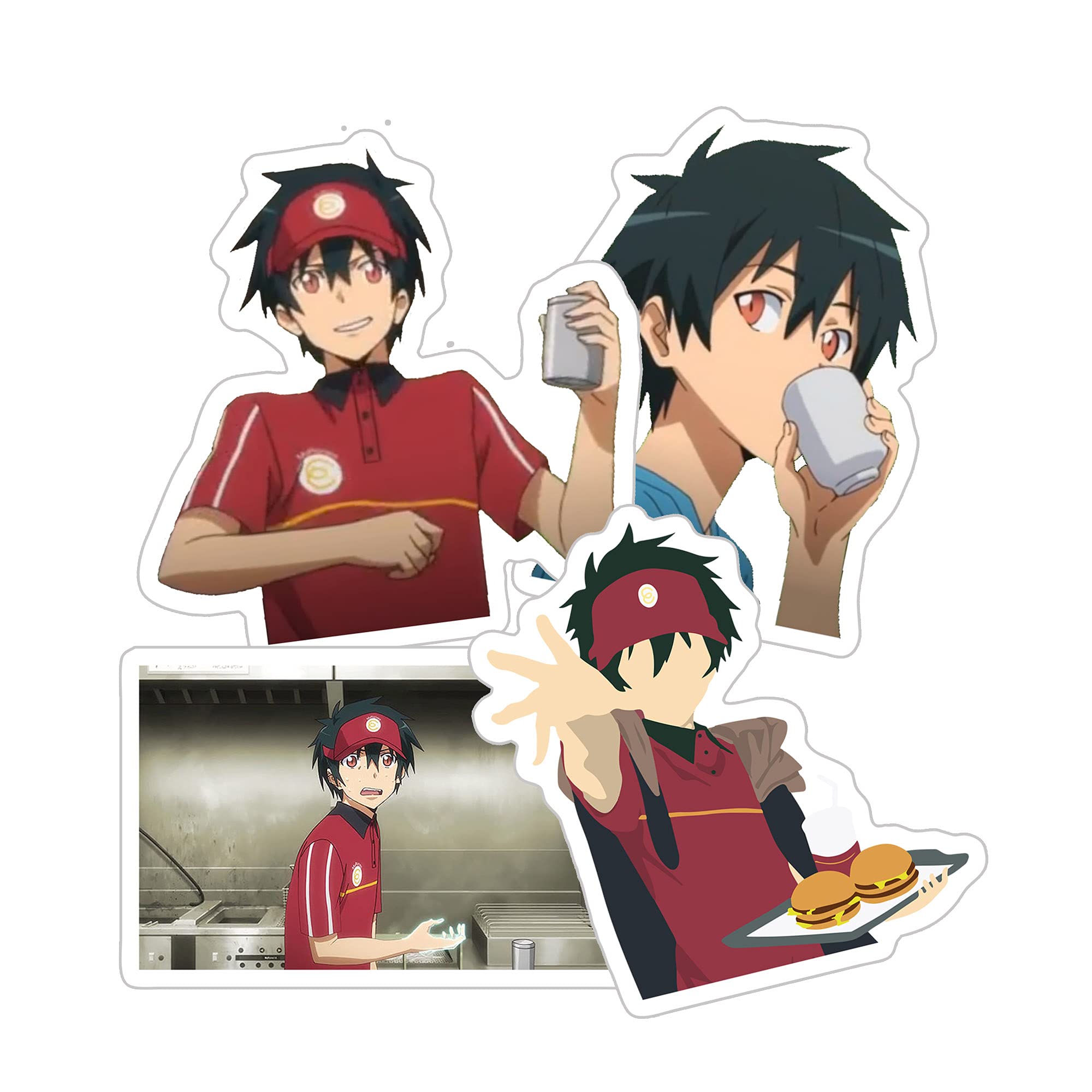The Devil is a Part-Timer! Sadao Maou Funny Vinyl Sticker - Durable Decal for Phone, Laptop, Skateboard, Car & Water Bottles - Perfect for Anime Fans & Pop Culture Enthusiasts