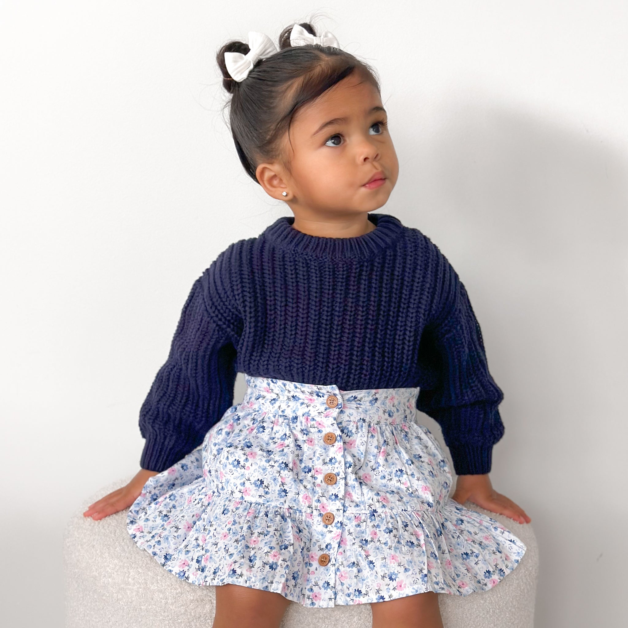 Chunky Knit Sweater - Soft & Cozy Navy Blue Pullover for Women | Perfect for Winter, Fall & Casual Outfits