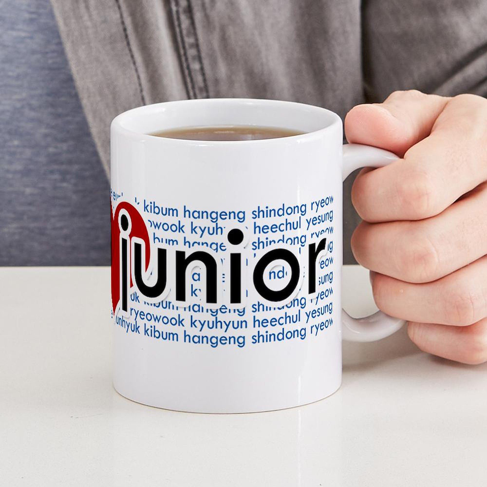 Super Junior 11 oz (325 ml) Ceramic Coffee Mug - Kpop Gift for Fans, Ideal for Home, Office & Coffee Lovers