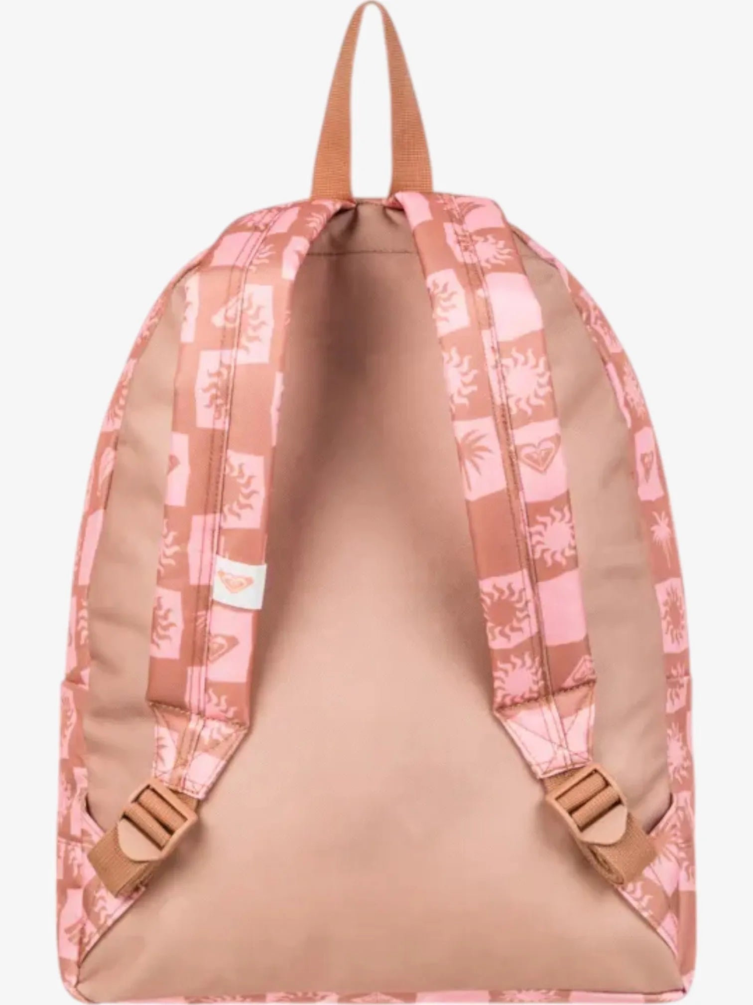 ROXY Sugar Baby Printed Pink Backpack - Stylish & Lightweight School Bag for Women & Girls - Perfect for School, Travel & Everyday Use