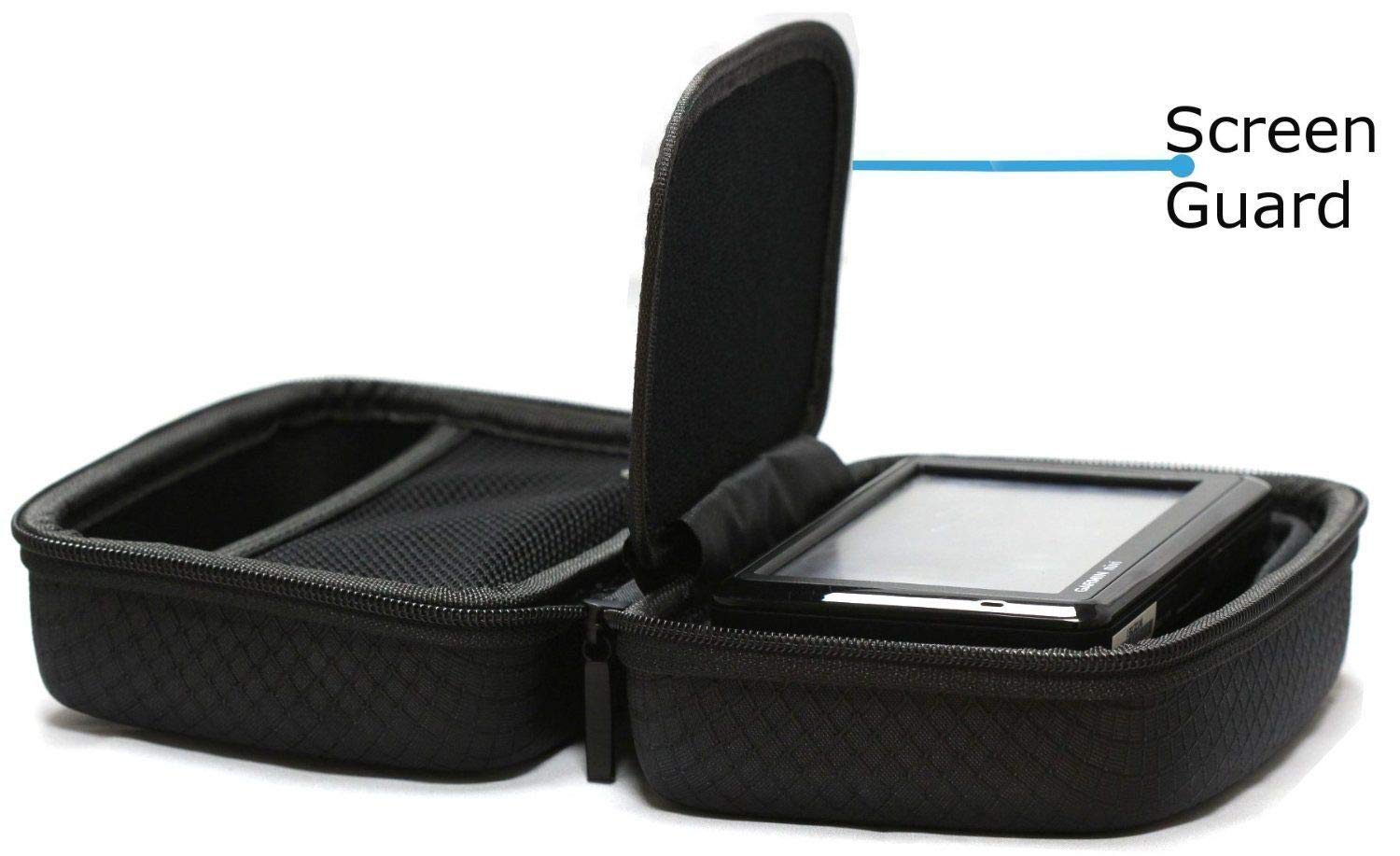 Navitech Black Hard Carry Case for Garmin Drive 50 USA LM GPS Navigation System - Durable Travel Protection for Road Trips & Outdoor Adventures