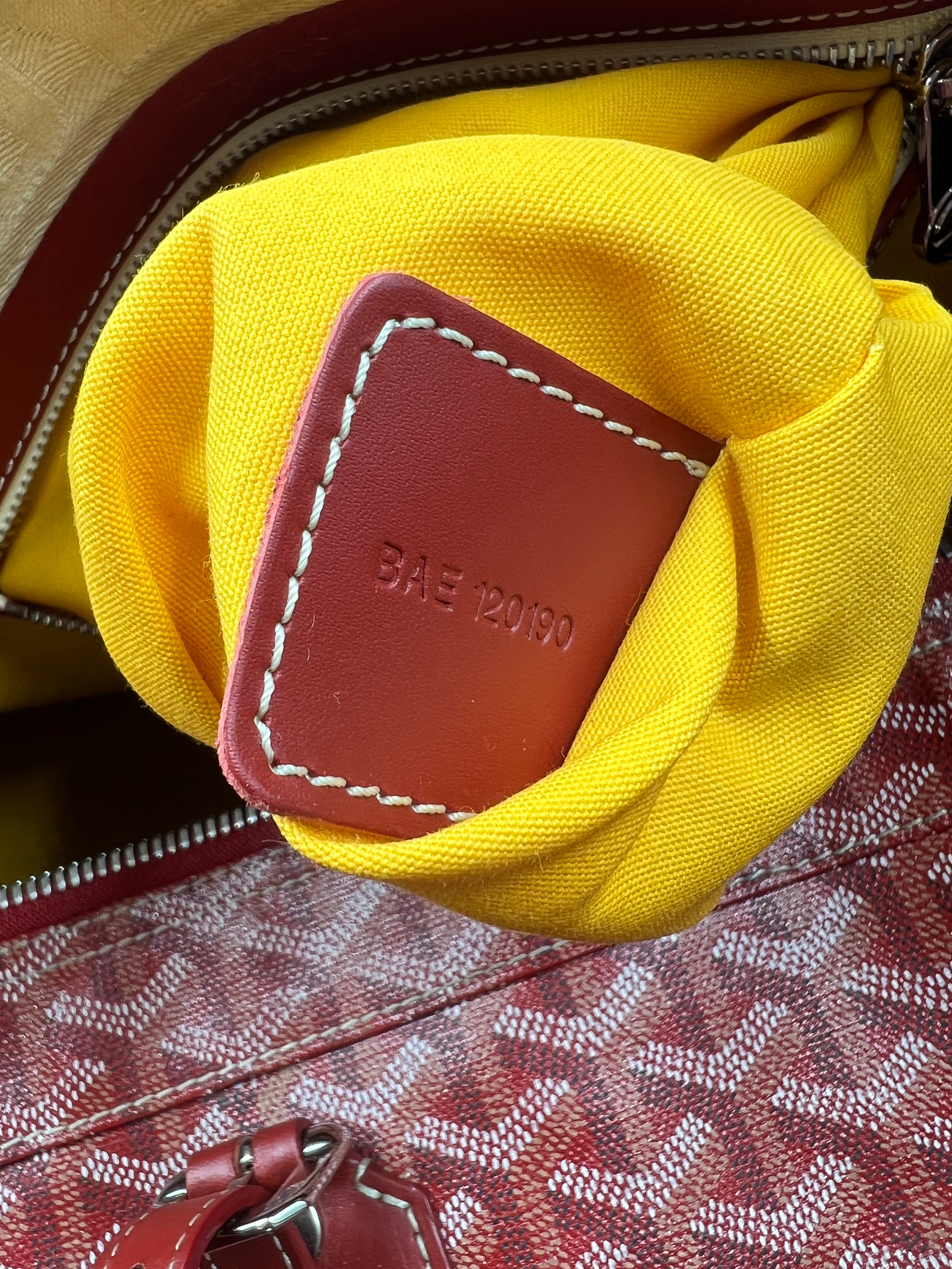 Goyard Red Croisiere 50 Duffle Bag - Luxury Travel Duffel for Men & Women - Perfect for Weekend Getaways, Gym, and Business Trips