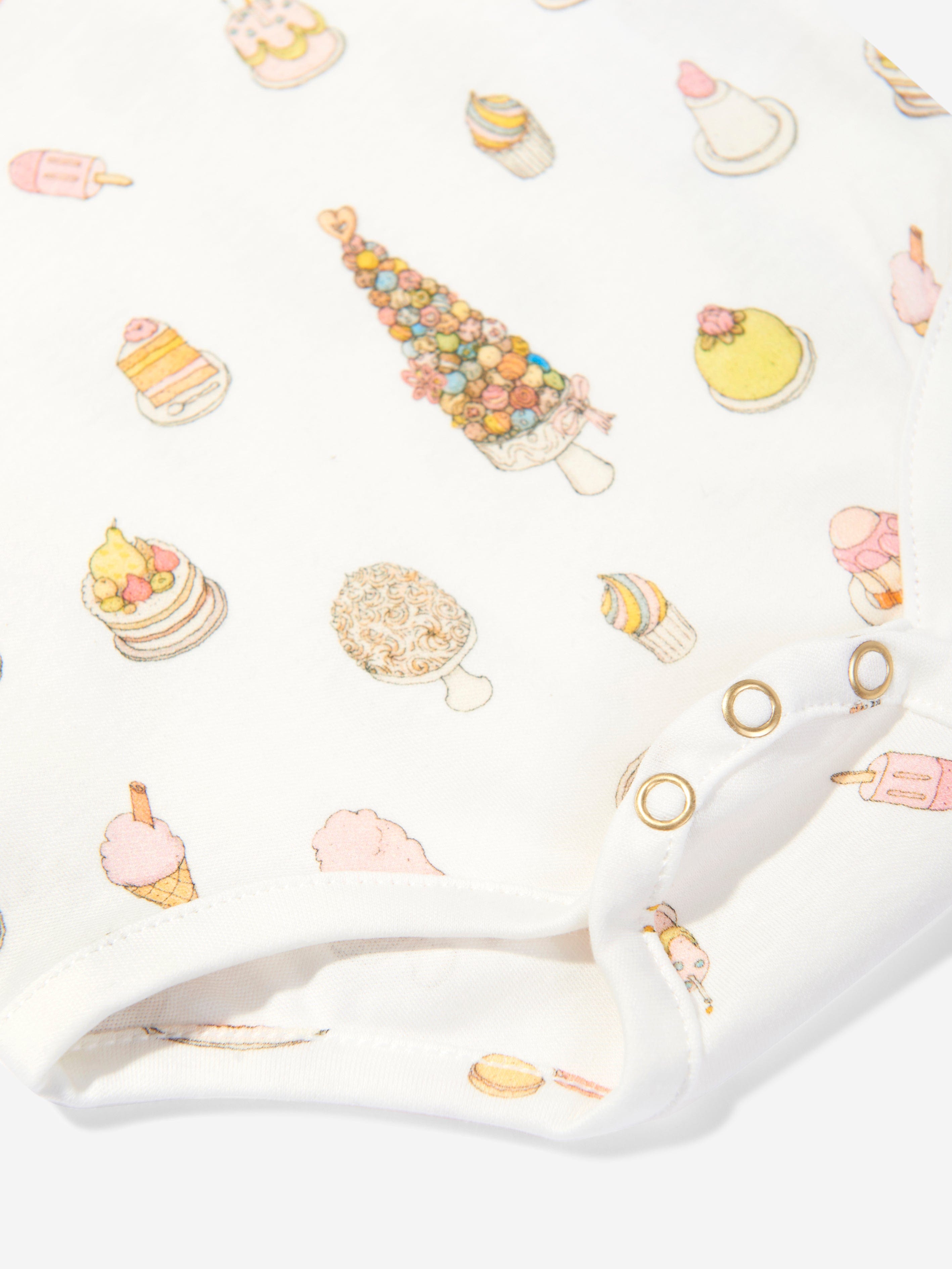 Atelier Choux Classic White Baby Bodysuit - Soft Organic Cotton Onesie for Newborns & Infants - Perfect for Everyday Wear, Photo Shoots & Special Occasions