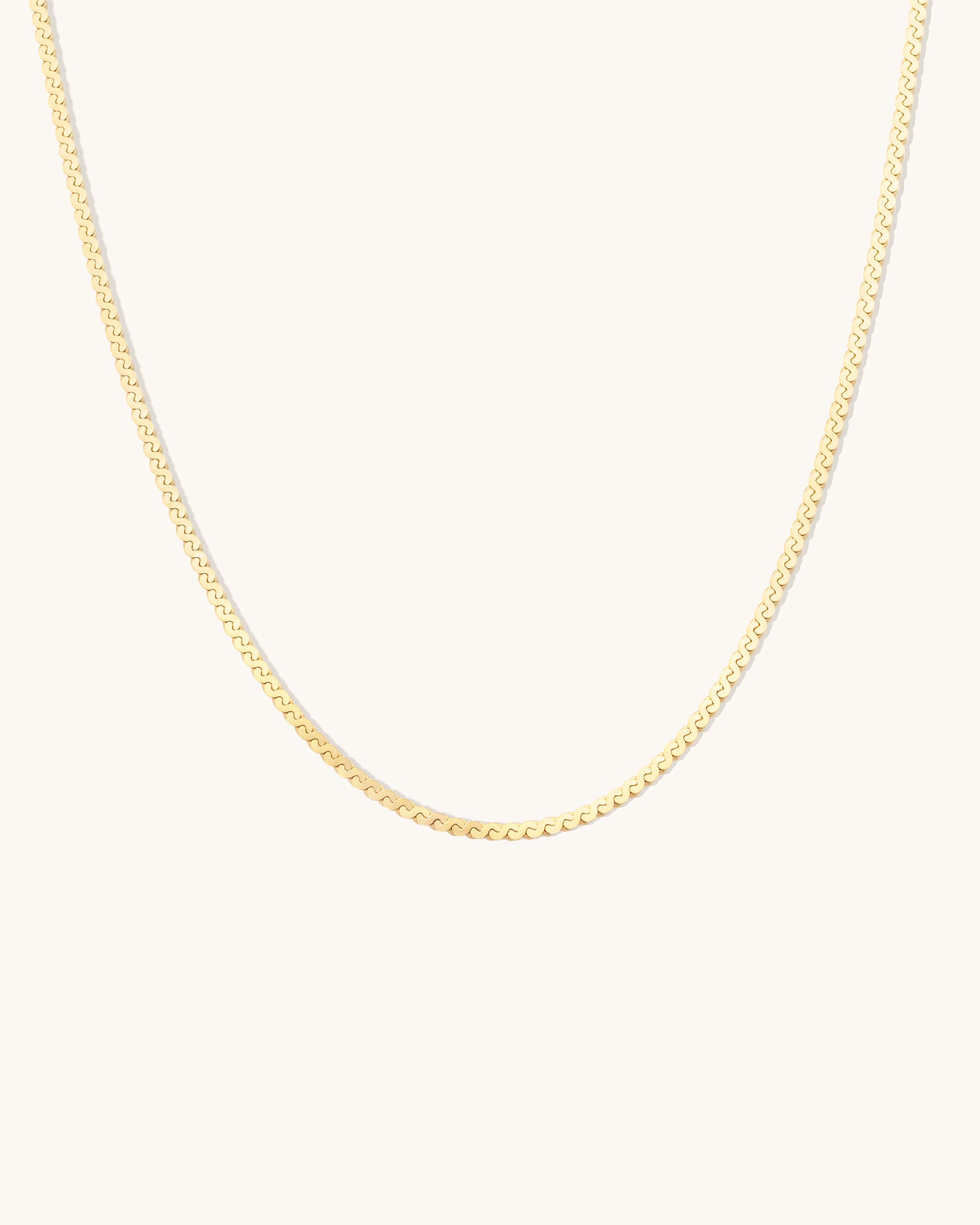 Elegant Serpentine Chain Necklace for Women - Gold & Silver Plated Layering Necklace Jewelry Gift for Her - Perfect for Casual, Office & Evening Wear