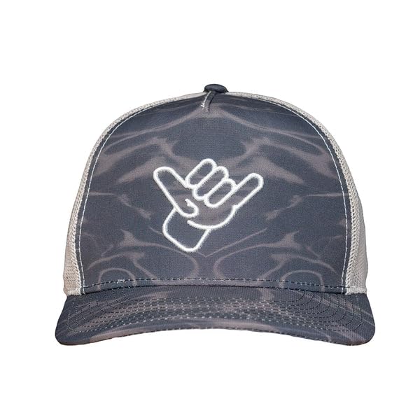 Oasis Vintage Distressed Trucker Hat for Men & Women - Adjustable Snapback Cap for Outdoor, Hiking, and Casual Wear - Blue Denim Style