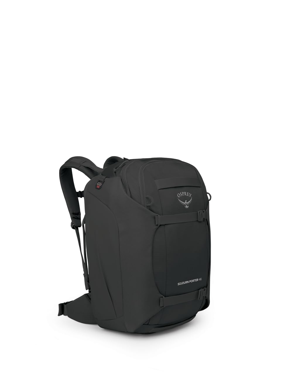 Osprey Sojourn Porter 46L Carry-On Travel Backpack - Black | Lightweight Durable Luggage for Airplane, Business Trips & Adventure Travel
