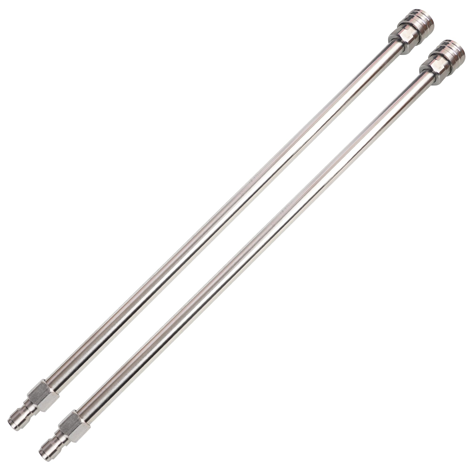Hourleey 2 Pack 17 Inch Pressure Washer Wand - Heavy Duty Stainless Steel Body & 1/4