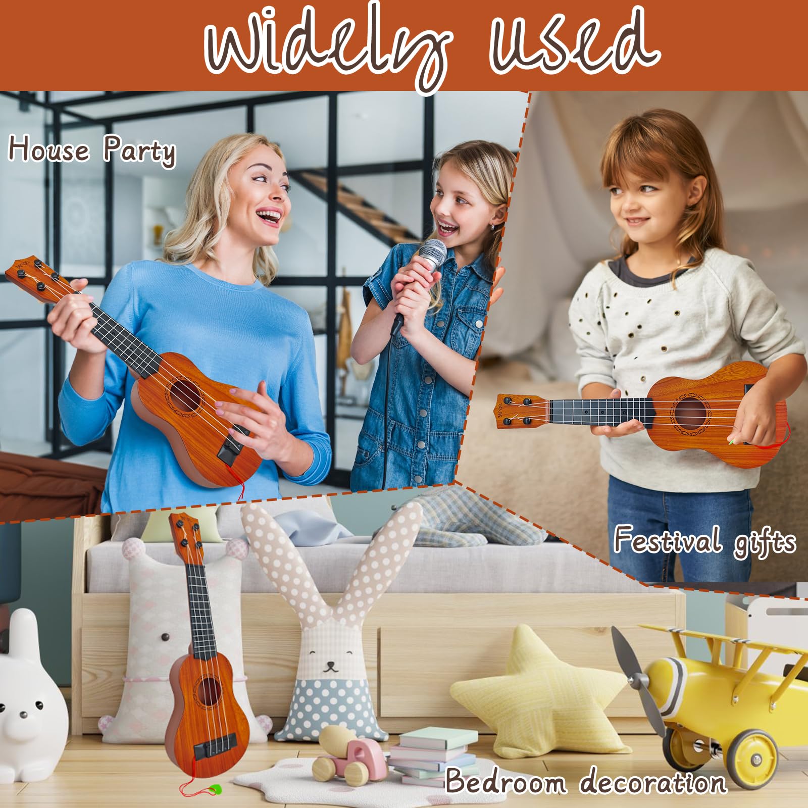 **17 Inch Kids Ukulele Guitar Toy - 4 String Classical Musical Instrument for Toddlers & Preschoolers | Educational Learning Toy for Music Lovers, Birthday Gifts & Early Childhood Development**