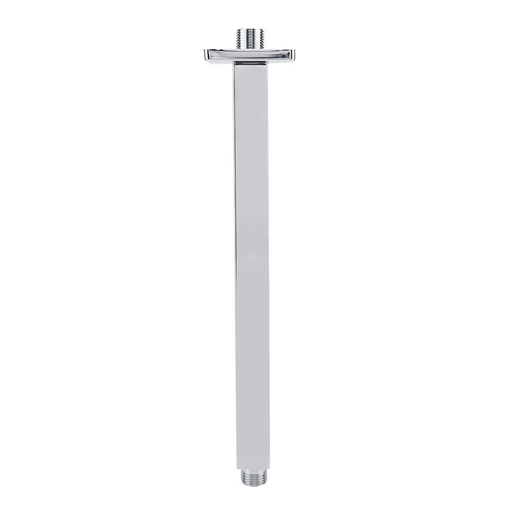 TOPINCN 16 Inch Stainless Steel Shower Arm Extension - Wall Mount Ceiling Shower Pipe for Bathroom, Adjustable Long Shower Head Extension with Durable Finish (Perfect for Modern Bathroom Renovations & Spa-Like Shower Experience)
