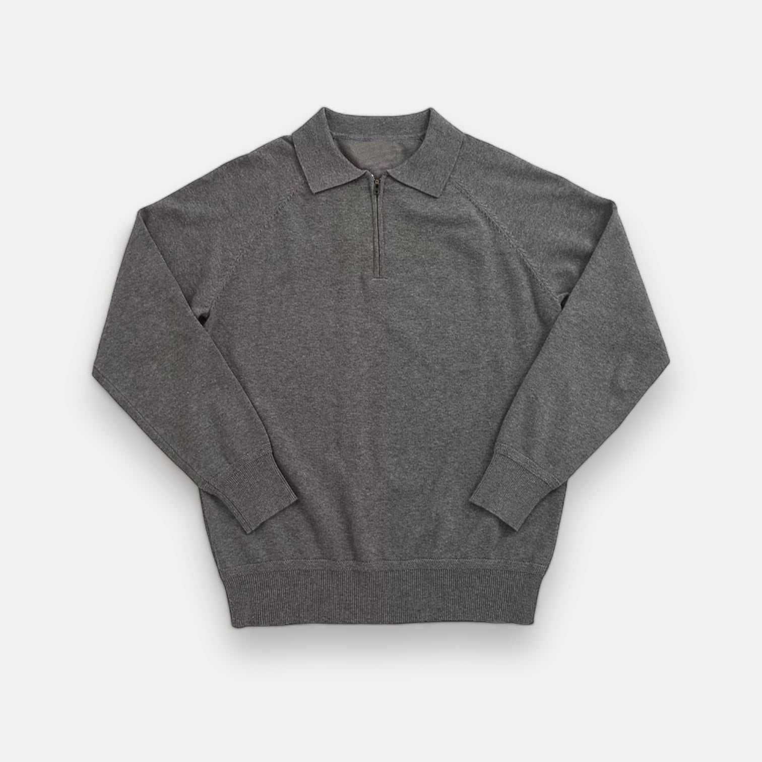 Vintage Polo Sweater with Turn Down Collar - Classic Men's Knitwear for Casual & Business Wear - Perfect for Office, Outings & Date Nights