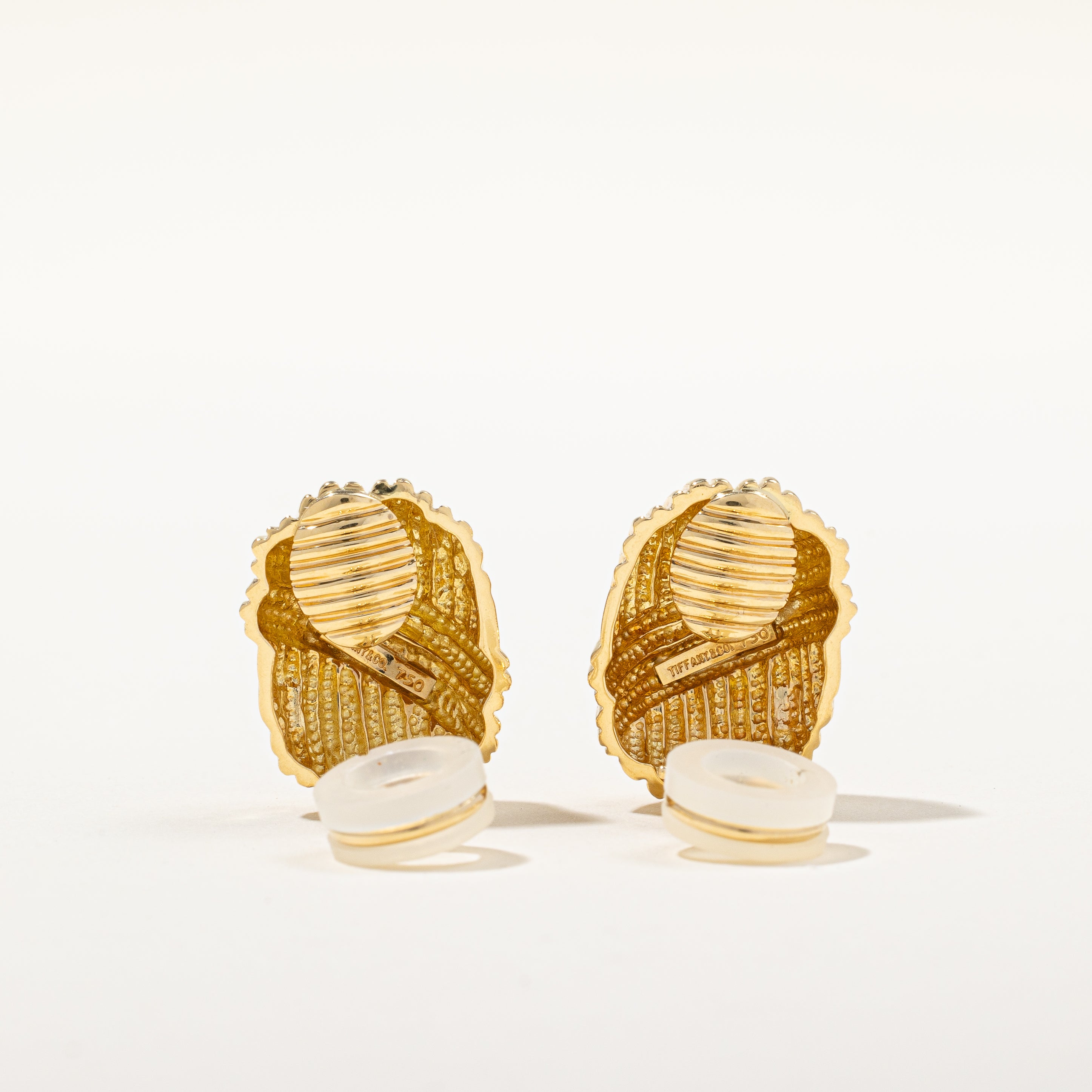 Vintage 1980s Tiffany & Co. Clip-On Earrings - Gold-Tone Luxury Jewelry for Women, Perfect for Parties, Weddings & Special Occasions