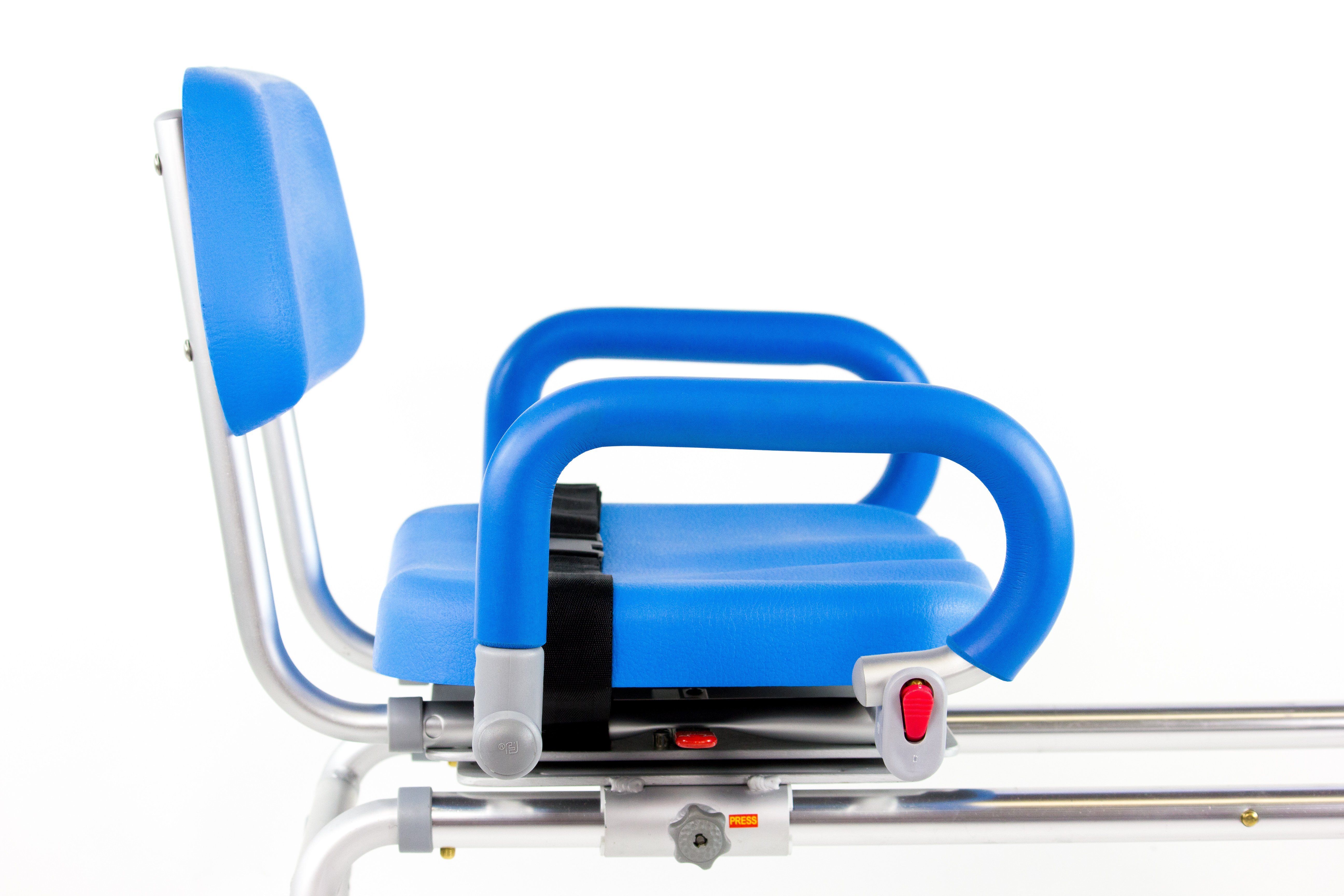 Refurbished Carousel Sliding Transfer Bench with Swivel Seat - Mobility Aid for Elderly & Disabled - Safe Bathroom & Shower Transfer Solution