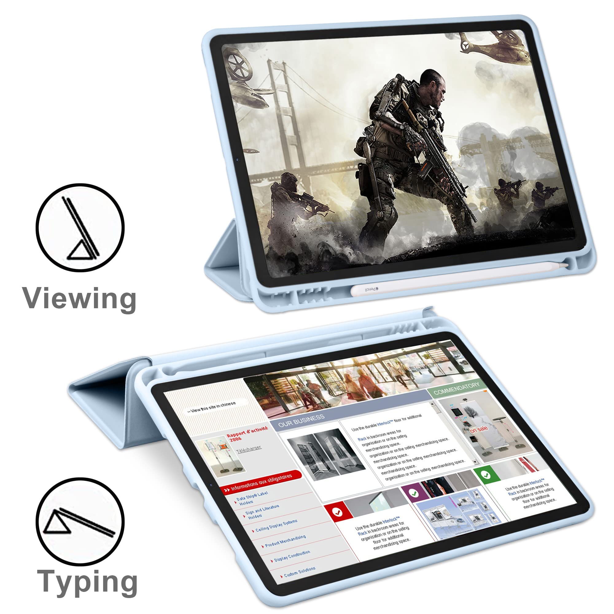 Premium Trifold Smart Case for iPad Air 6th/5th/4th Gen (2024/2022/2020) 11