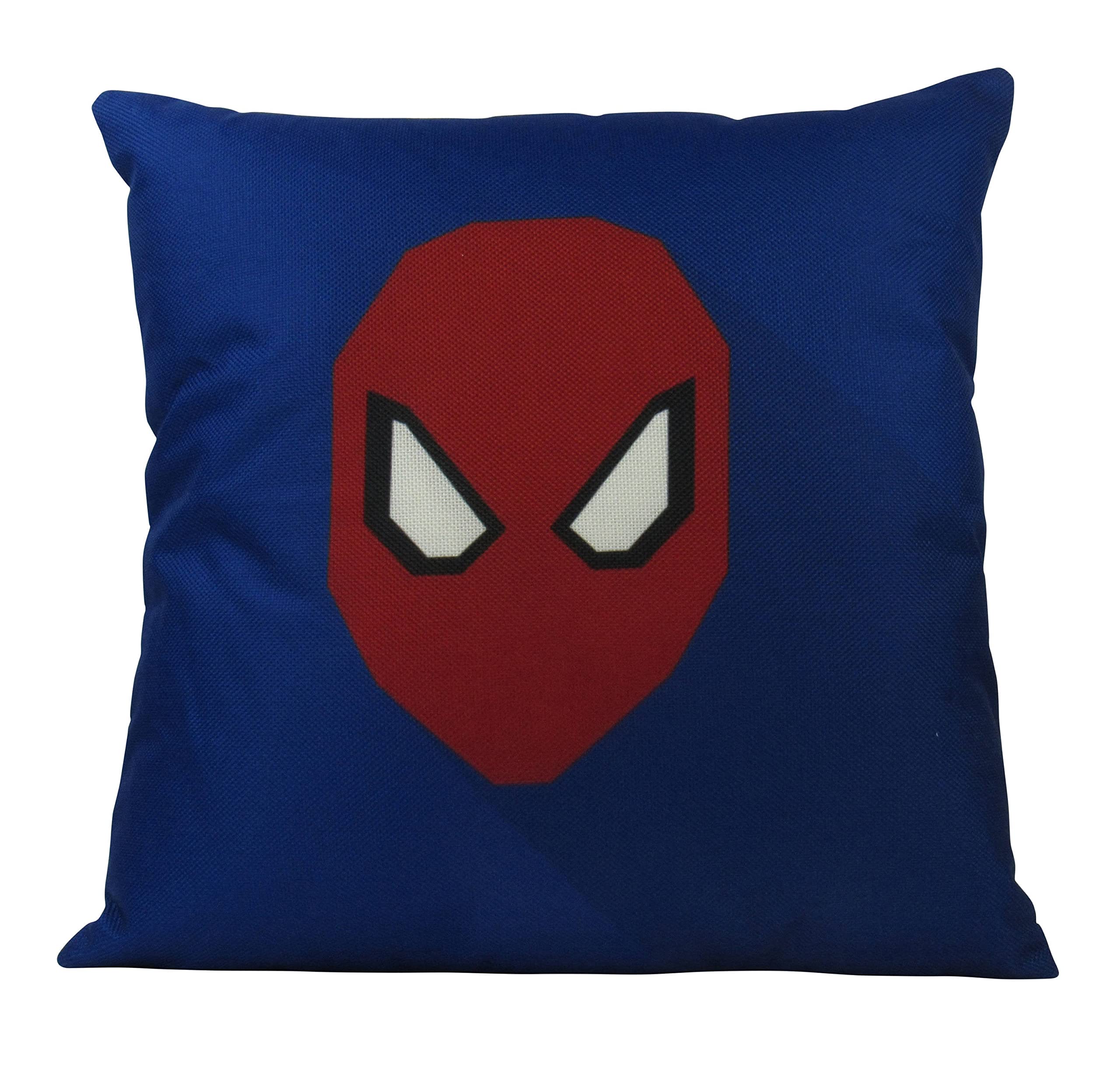 Spider Superhero Vector Art Throw Pillow Cover - Fun Birthday Gift for Kids, Home Decor for Bedroom & Living Room - Soft & Comfortable for Daily Use