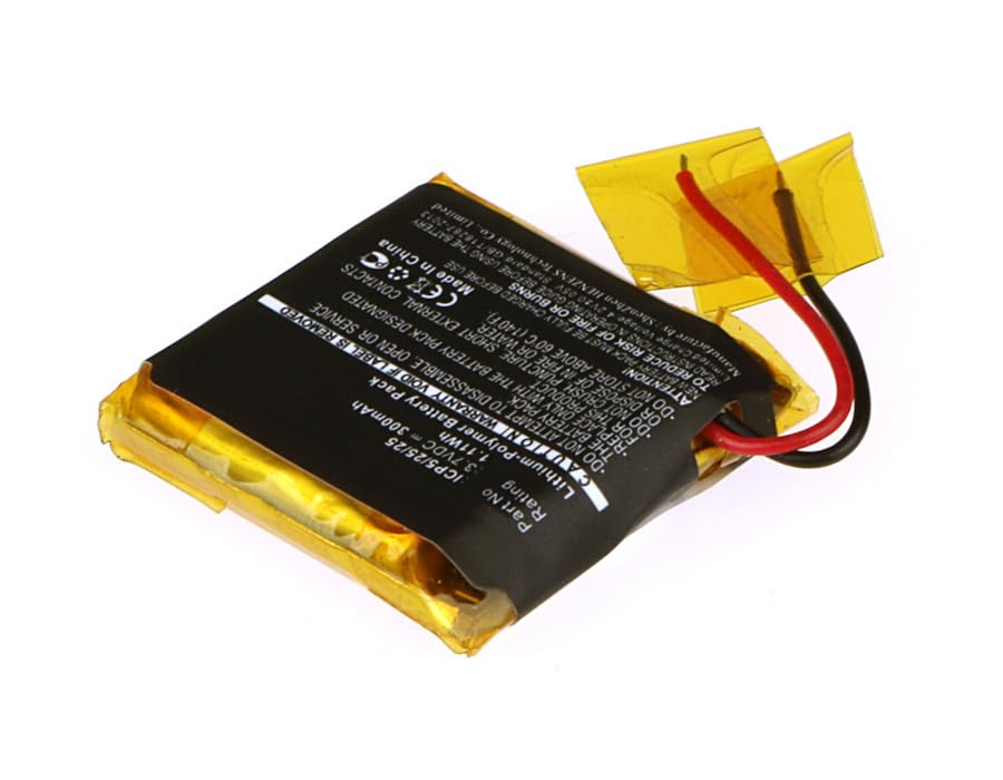 Synergy Digital Wireless Headset Replacement Battery for ROCKETFISH RF-MAB2-T Headset - 3.7V 300mAh Li-Polymer High Capacity Battery - Compatible with ROCKETFISH ICP5/25/25 Models - Perfect for Office, Call Center & Gaming Headsets
