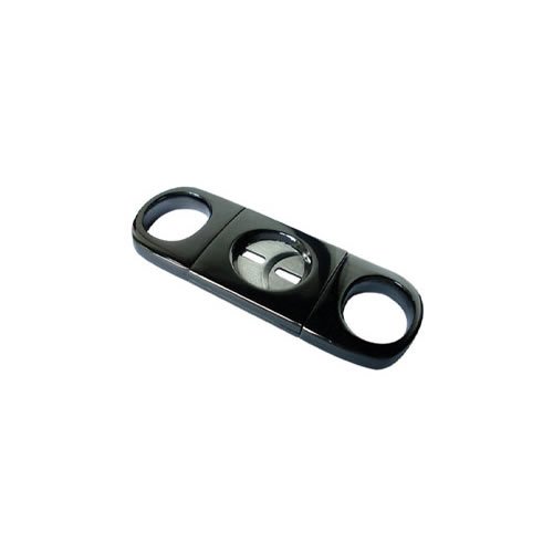 Premium Gun Metal Guillotine Cigar Cutter - Heavy Duty Double Blade for Smooth Cuts | Perfect for Cigar Enthusiasts & Gifting (Elegant Gift Box Included) | Ideal for Home Bars, Lounges & Special Occasions